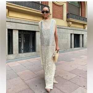 🔥ZARA Atelier beaded dress🔥